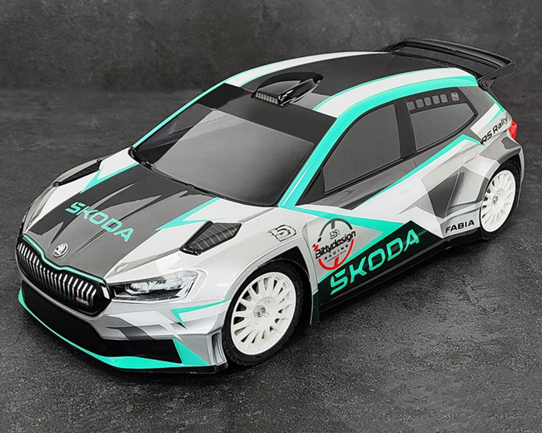 Bittydesign SKODA Fabia RS Rally 1/10 Rally Body (Clear) (190mm)