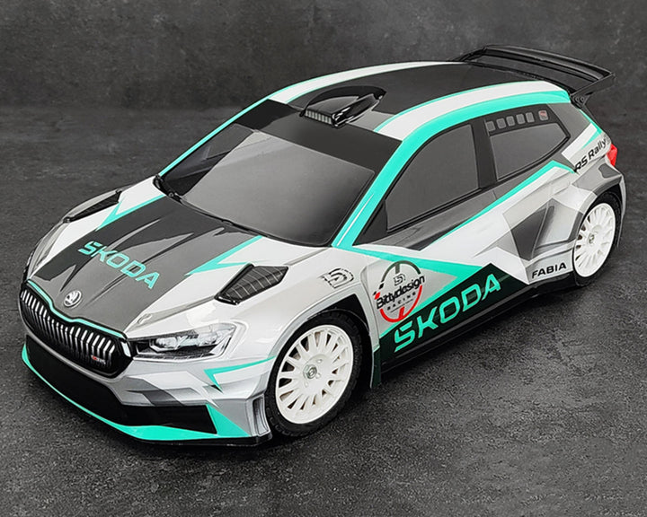 Bittydesign SKODA Fabia RS Rally 1/10 Rally Body (Clear) (190mm)