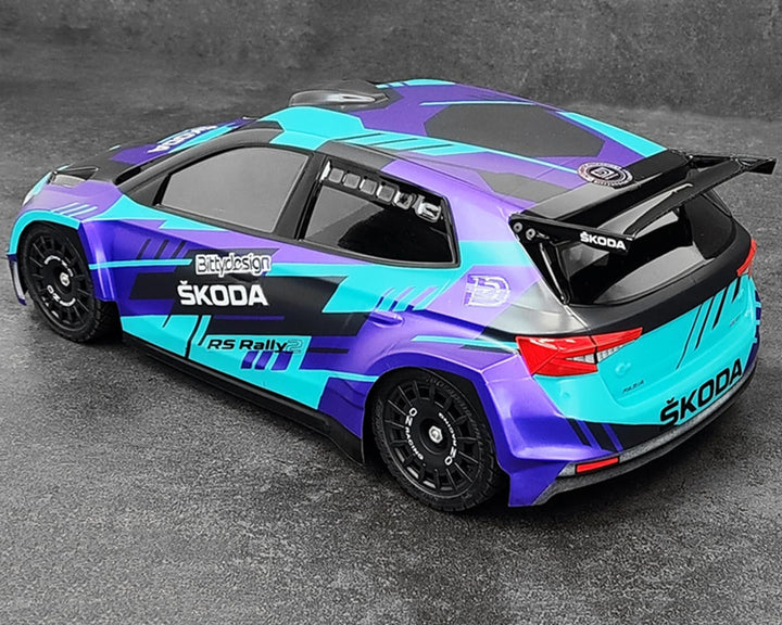 Bittydesign SKODA Fabia RS Rally 1/10 Rally Body (Clear) (190mm)