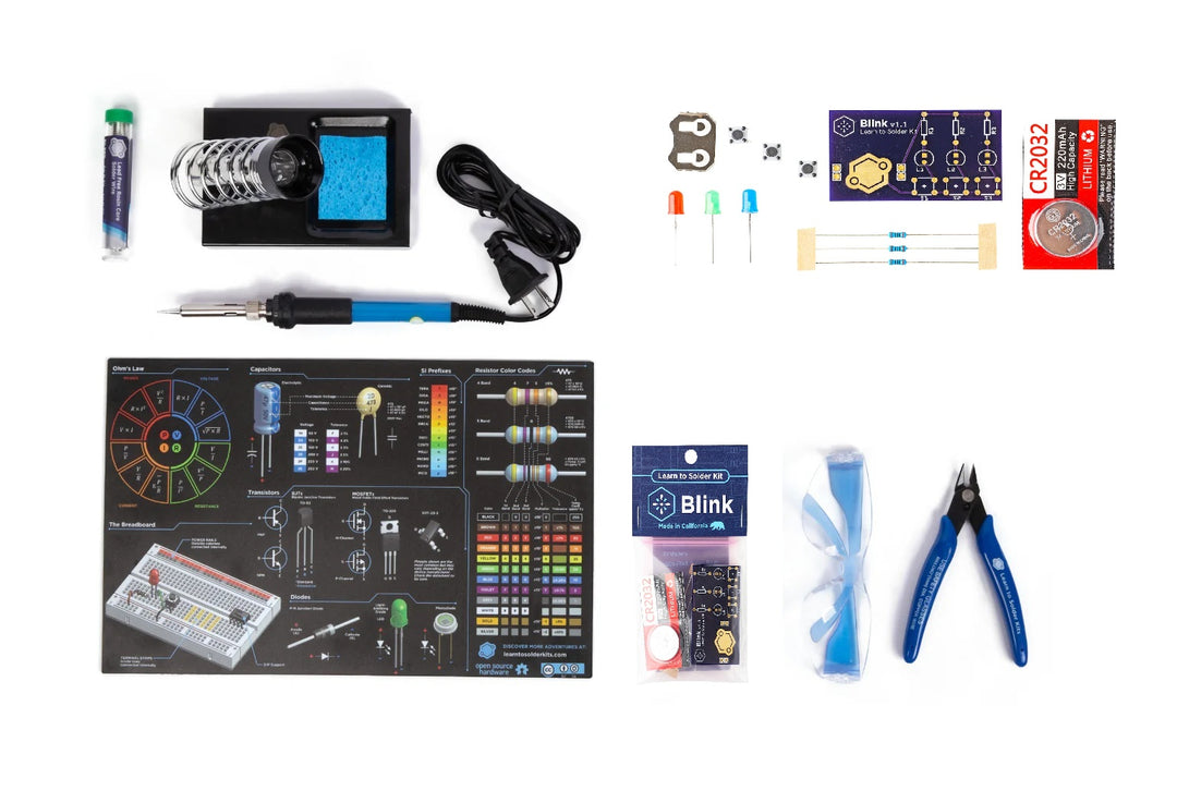 Learn to Solder Deluxe Kit: Blink