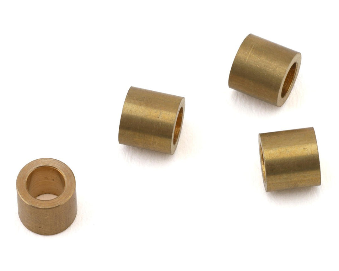 Team Brood 4.6mm Brass Motor Spacer w/Container (4) BRO-TBR-MSPACERBR4.6MM