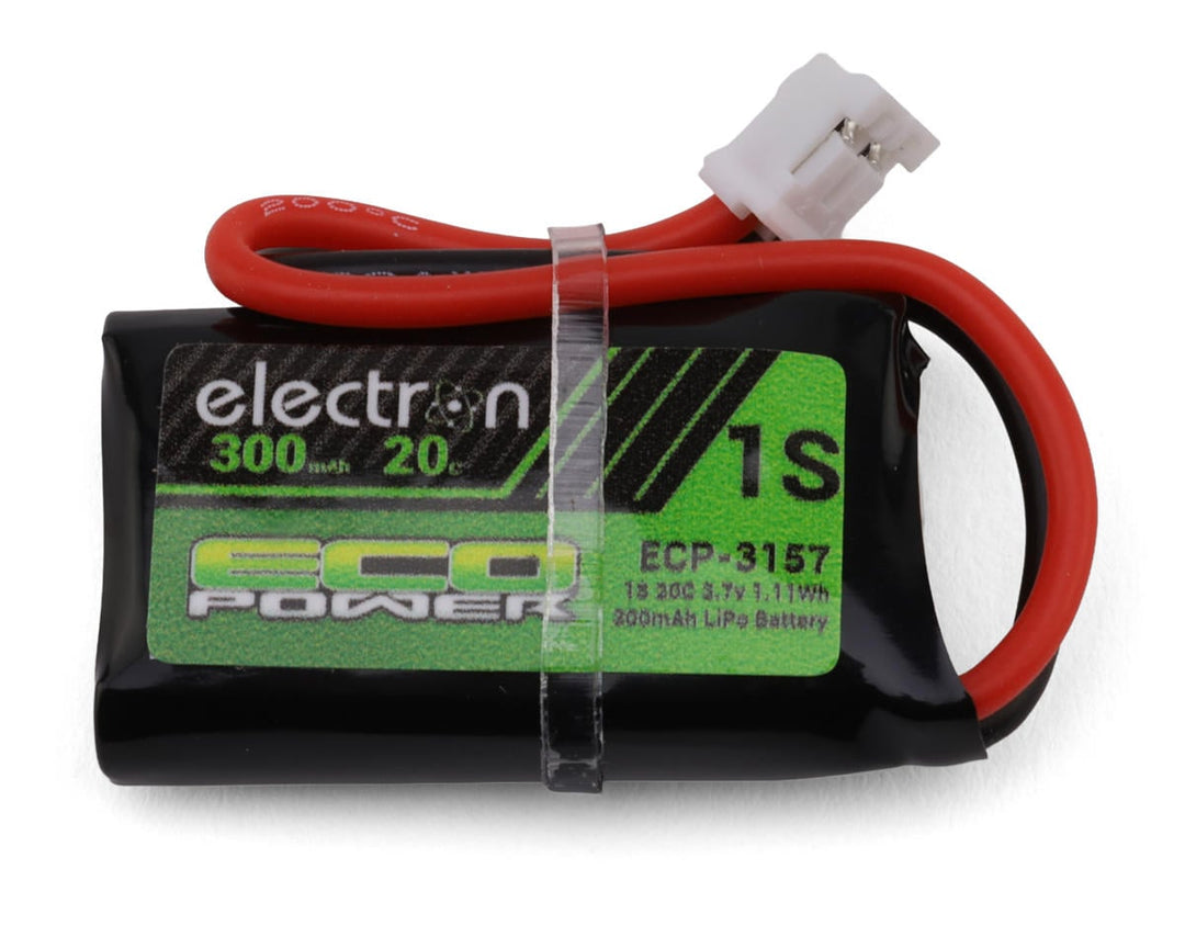 EcoPower "Electron" 1S 20C LiPo Battery w/PH 2.0 Connector (3.7V/300mAh) ECP-3157