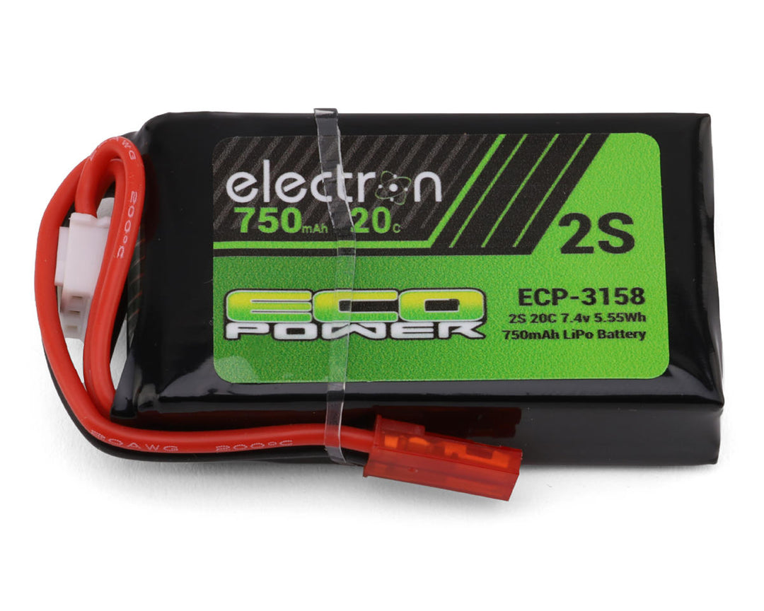 EcoPower "Electron" 2S 20C LiPo Battery w/JST Connector (7.4V/750mAh) ECP-3158