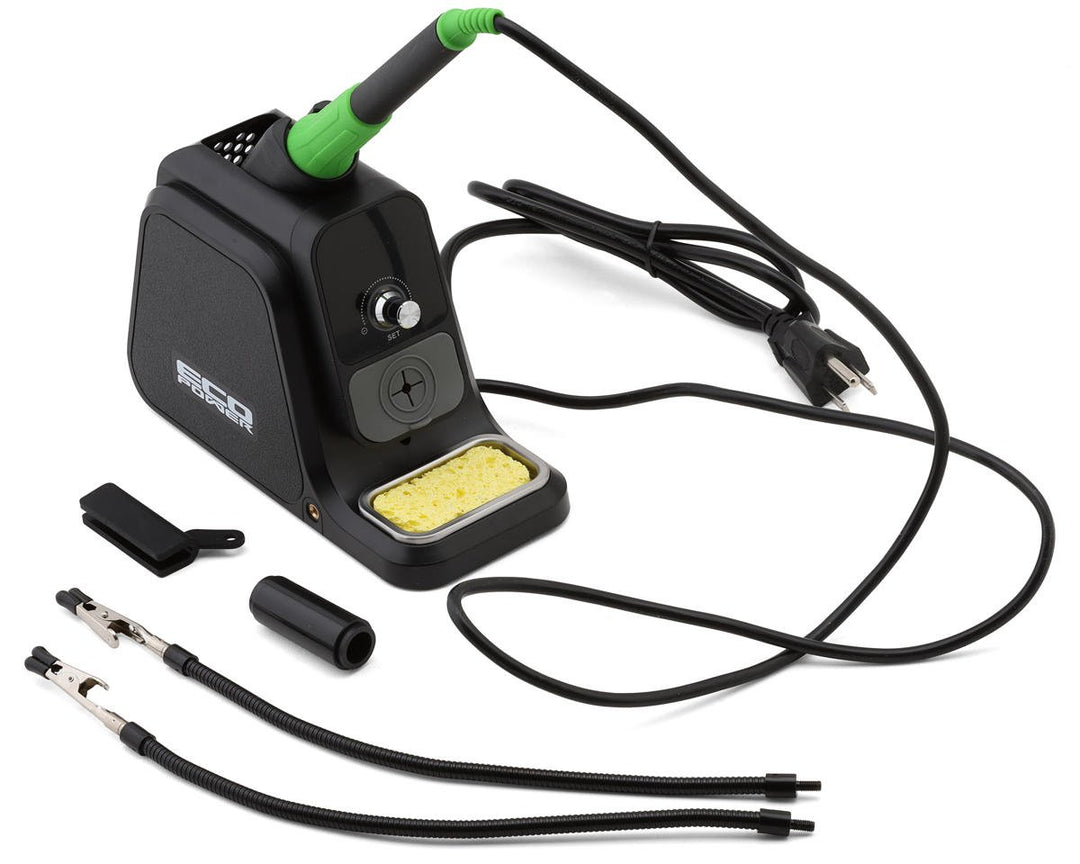 EcoPower 80W Adjustable Temperature Digital Soldering Station w/Alligator ECP-3202