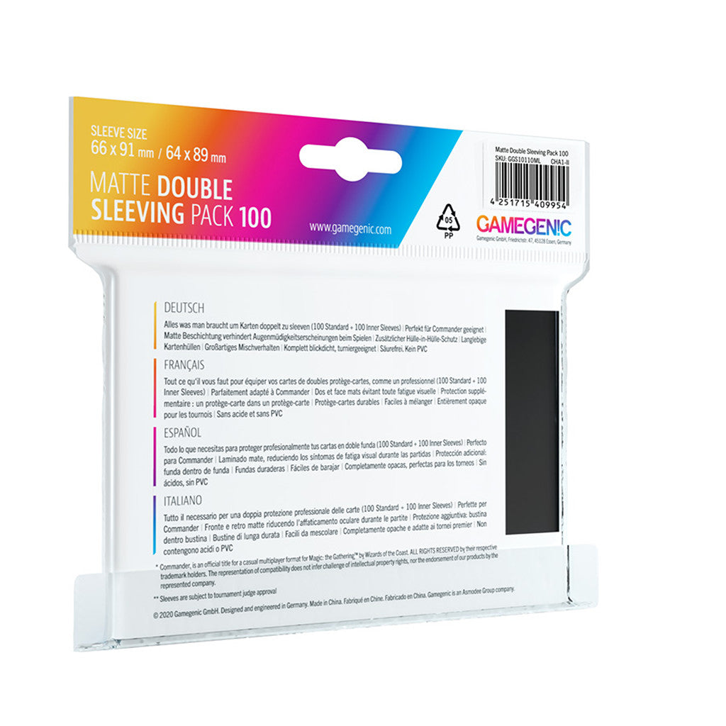 Matte Double Sleeving Pack 100ct.