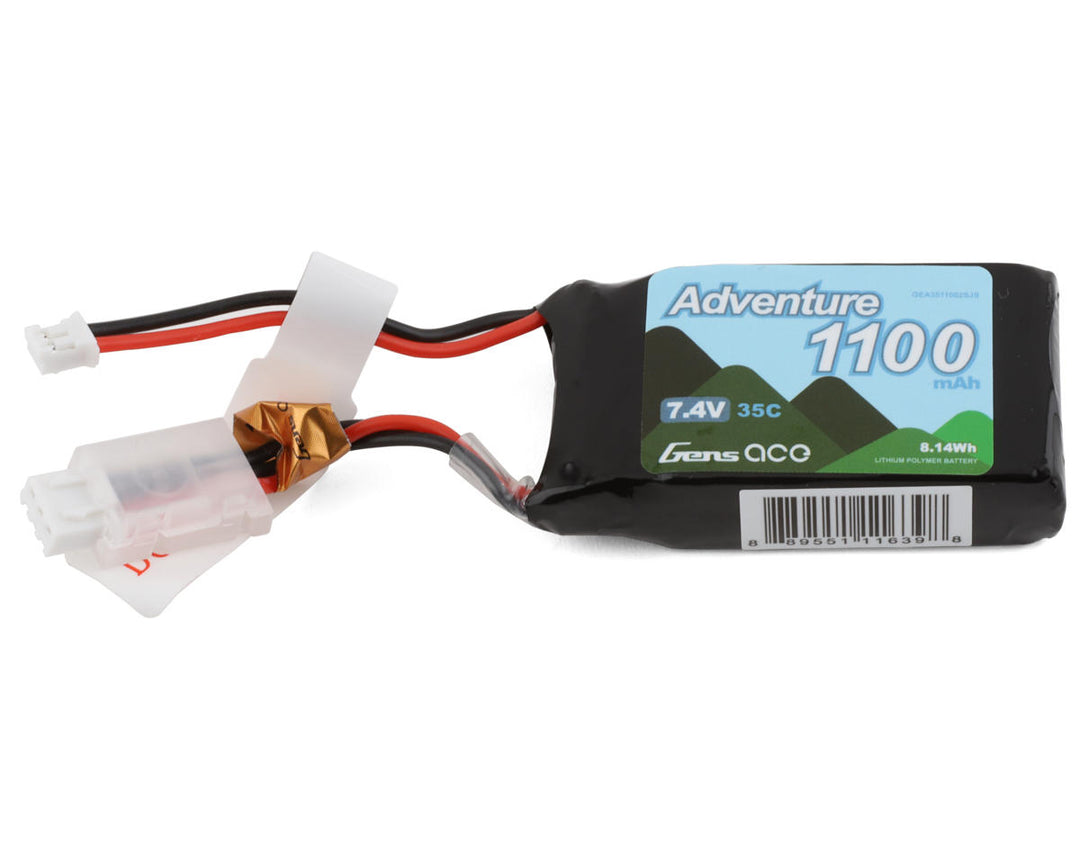 Gens Ace 2S LiPo Battery 35C (7.4V/1100mAh) (Axial SCX24) GEA3511002SJS
