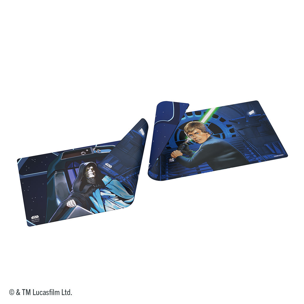 Star Wars: Unlimited -  Double-Sided Game Mat: Jedi Luke Skywalker &amp; Emperor Palpatine