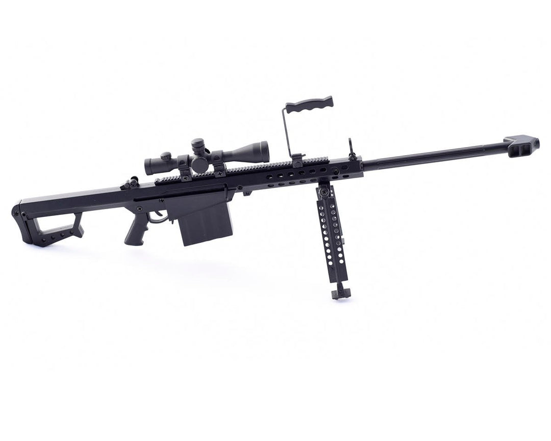 GoatGuns Miniature 1/4 Scale Die-Cast Barrett 82A1 .50 CAL Model Kit (Black)