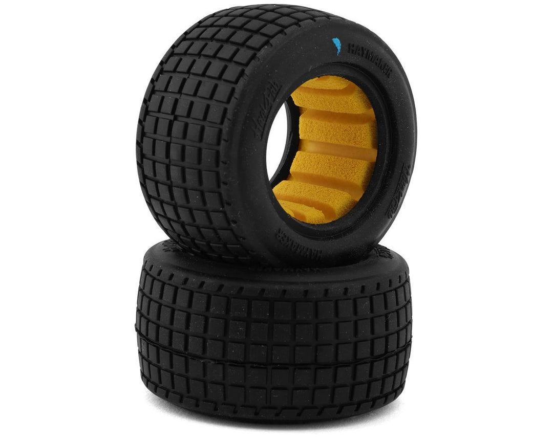 HackFab Losi Mini-B/T 2.0 Haymaker Mini Oval Rear Tires w/Foam Inserts (2) (Medium) HFB06003