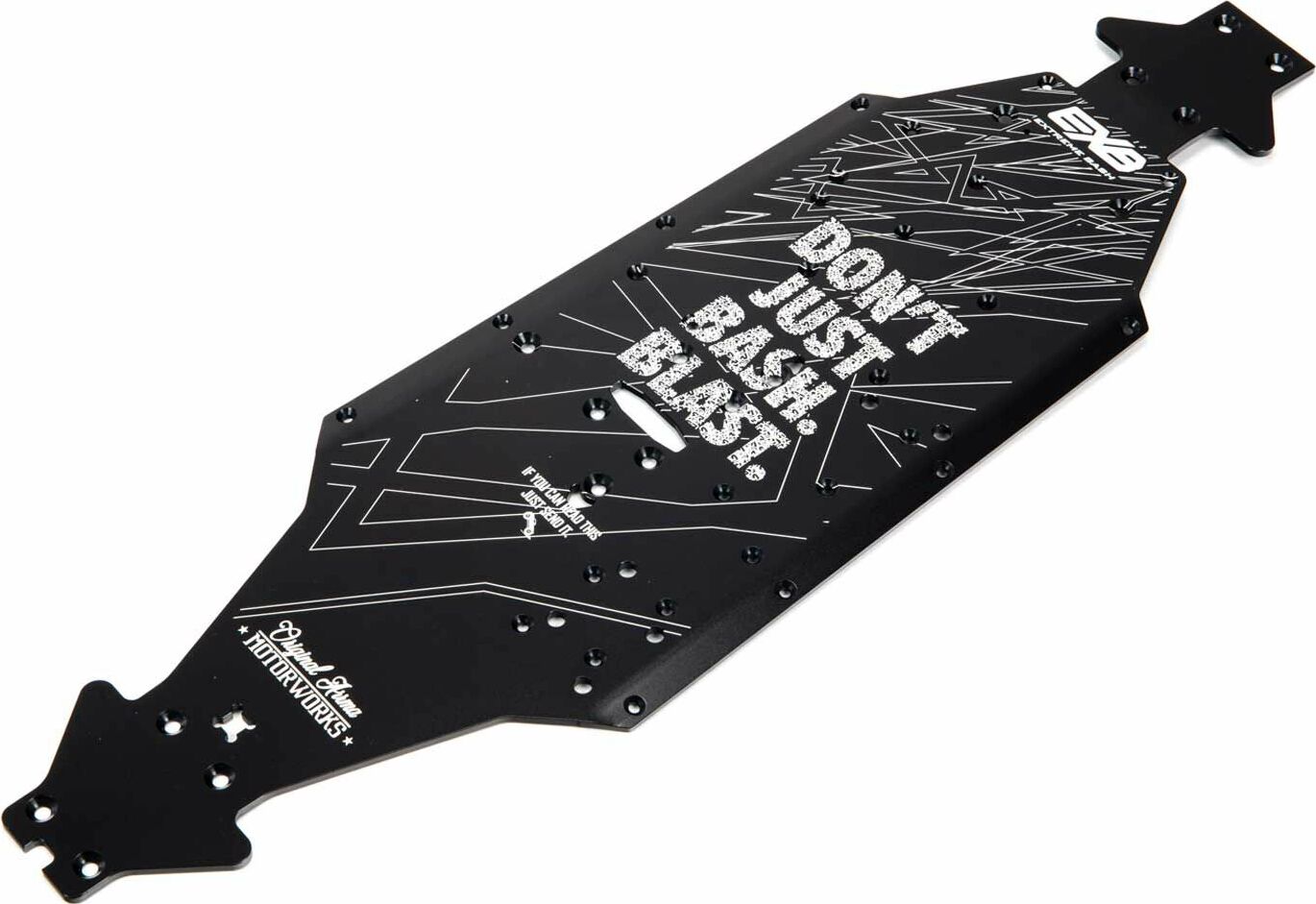 Aluminum Chassis CNC 7075 T6 LWB, Black: EXB