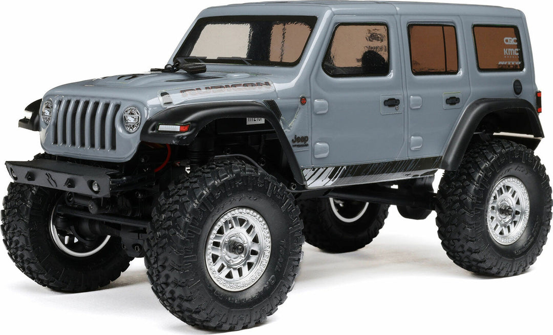 1/24 SCX24 Jeep Wrangler JLU 4X4 Rock Crawler Brushed RTR, Gray