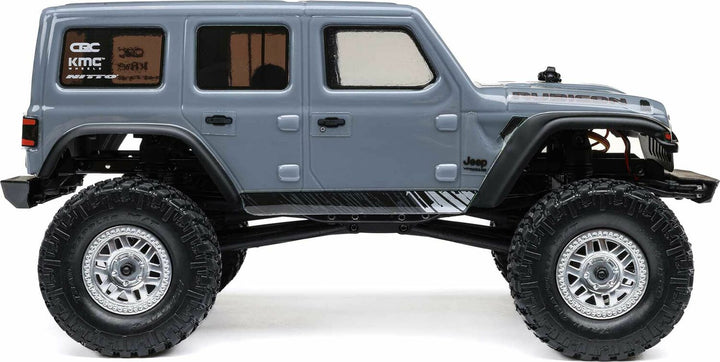 1/24 SCX24 Jeep Wrangler JLU 4X4 Rock Crawler Brushed RTR, Gray