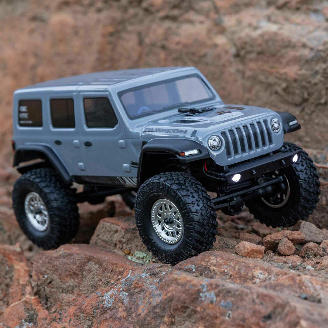 1/24 SCX24 Jeep Wrangler JLU 4X4 Rock Crawler Brushed RTR, Gray