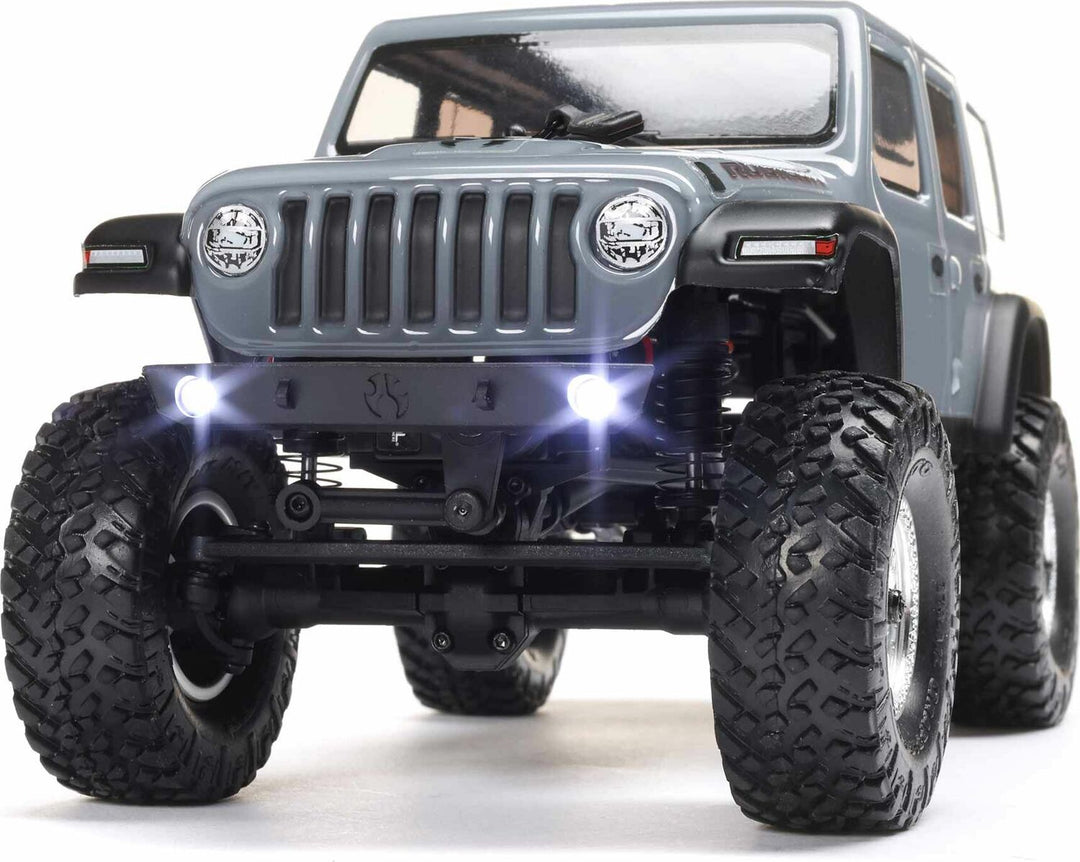 1/24 SCX24 Jeep Wrangler JLU 4X4 Rock Crawler Brushed RTR, Gray