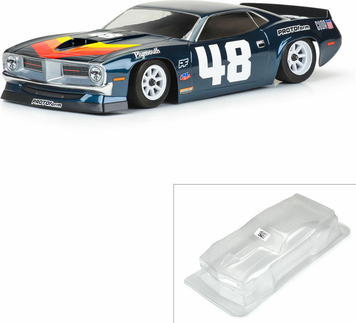 1/10 1970 Plymouth Barracuda Clear Body: Vintage Trans-Am