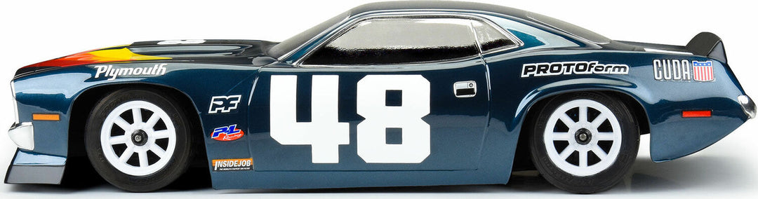 1/10 1970 Plymouth Barracuda Clear Body: Vintage Trans-Am