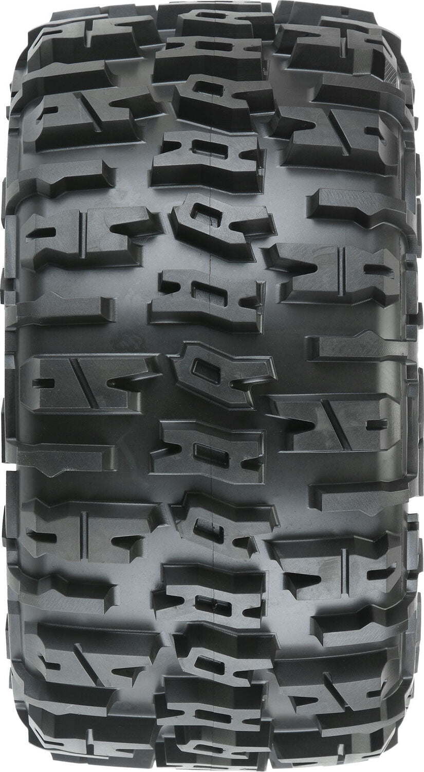 1/5 Trencher Pro-Loc F/R 4.3" X-MAXX MTD 24mm Blk/Gry Impulse (2)