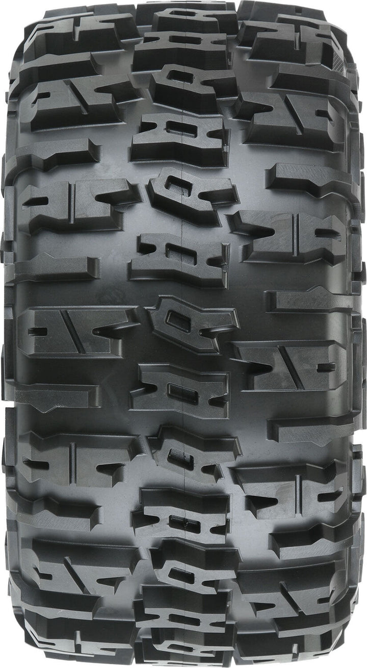 1/5 Trencher Pro-Loc F/R 4.3" X-MAXX MTD 24mm Blk/Gry Impulse (2)