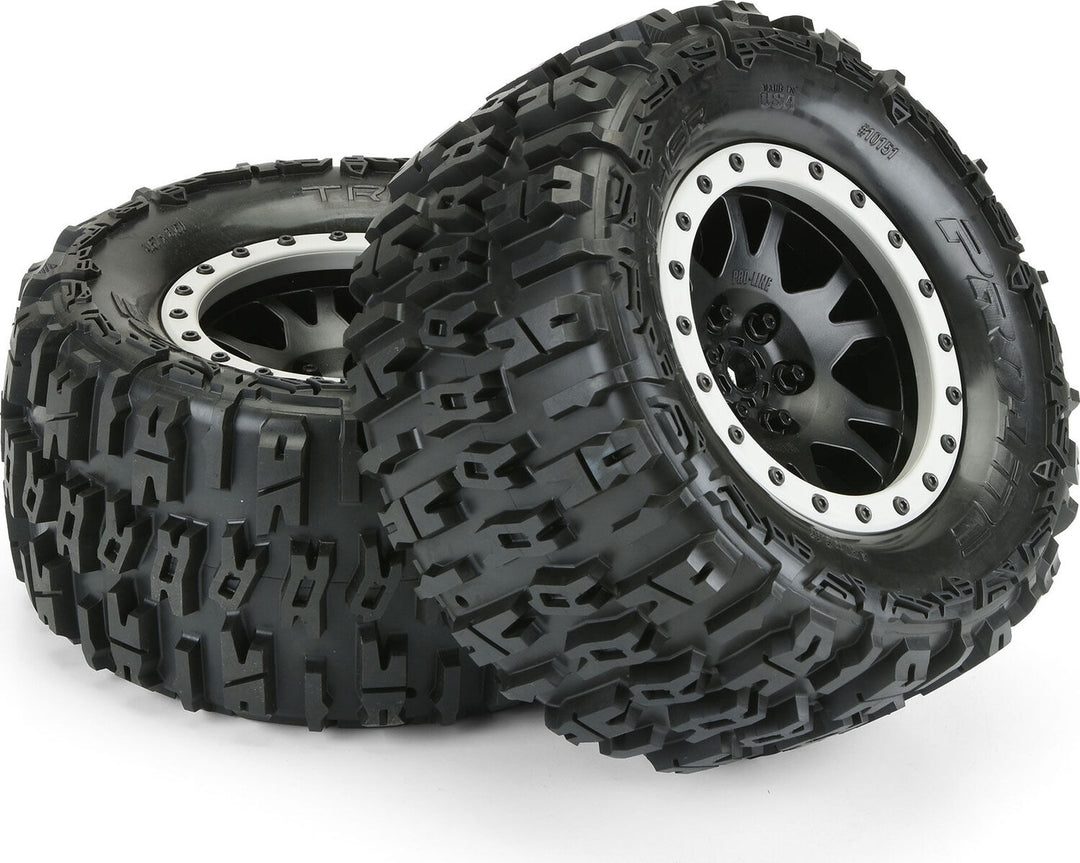 1/5 Trencher Pro-Loc F/R 4.3" X-MAXX MTD 24mm Blk/Gry Impulse (2)