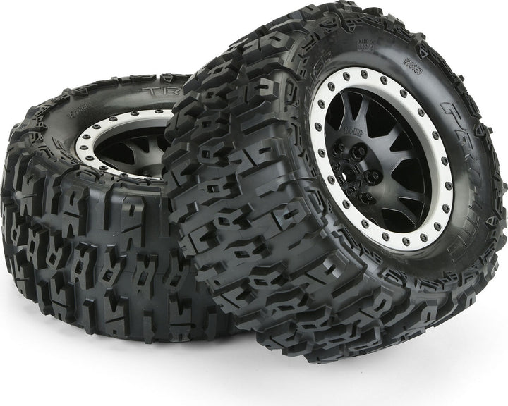 1/5 Trencher Pro-Loc F/R 4.3" X-MAXX MTD 24mm Blk/Gry Impulse (2)
