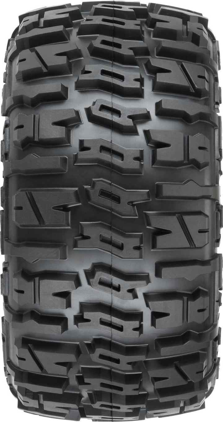 1/8 Trencher LP F/R 3.8" MT Tires Mounted 17mm Blk Raid (2)