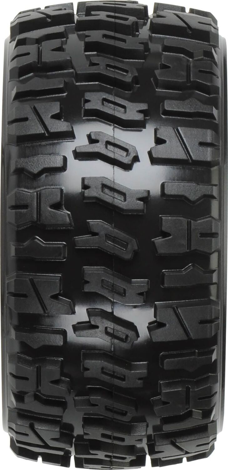 1/16 Trencher M2 Fr/Rr 2.2" Tires Mounted 12mm Blk Desperado (2)