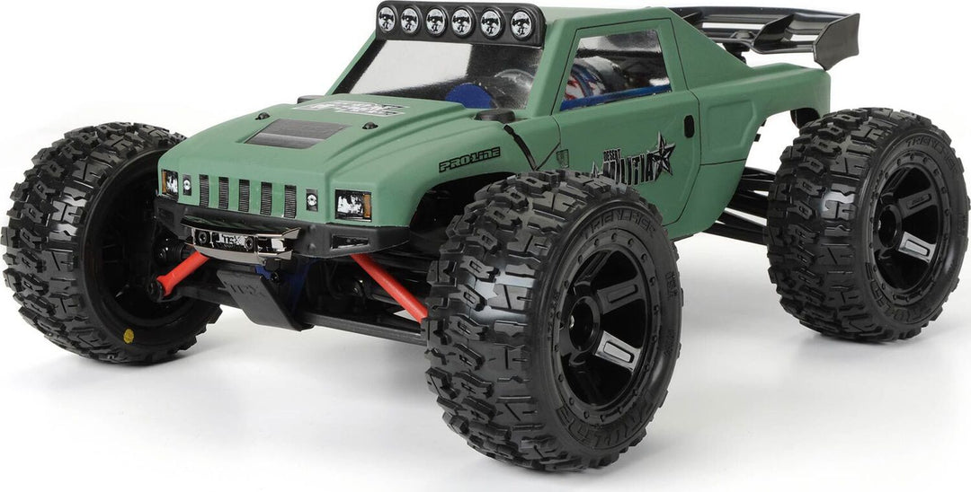 1/16 Trencher M2 Fr/Rr 2.2" Tires Mounted 12mm Blk Desperado (2)