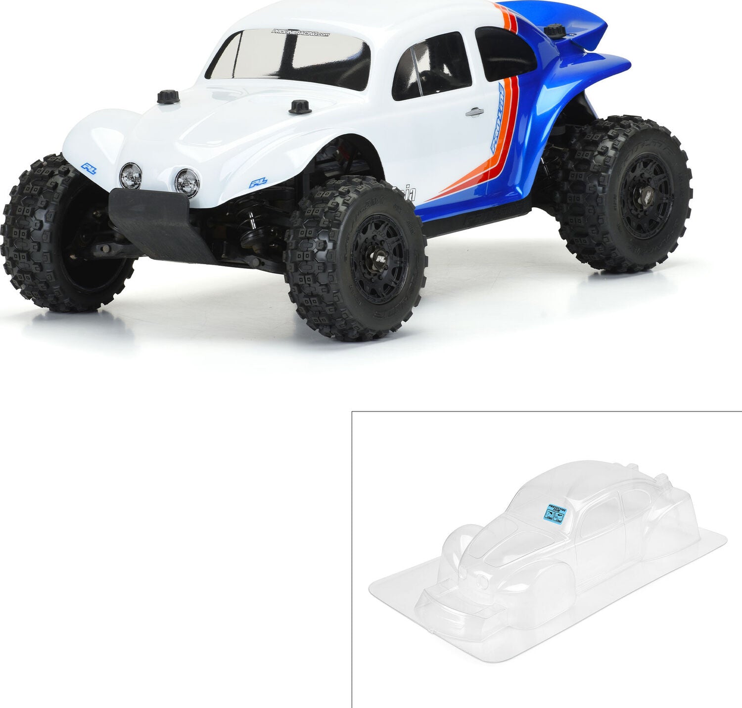 1/10 VW Baja Bug Clear Body: Short Course