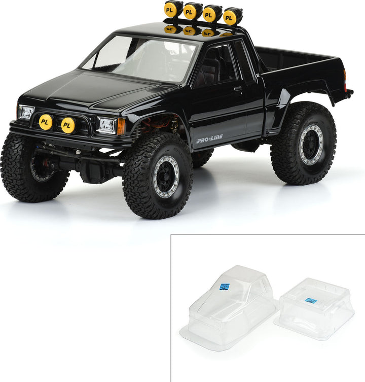 1/10 1985 Toyota HiLux SR5 Clear Body 12.3" (313mm) Wheelbase Crwlrs