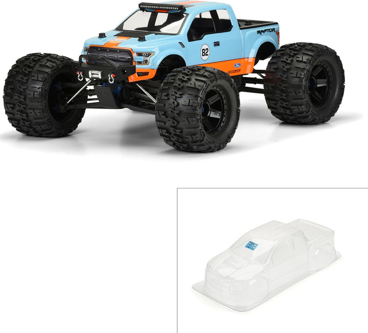 1/8 2017 Ford F-150 Raptor Clear Body: Monster Truck