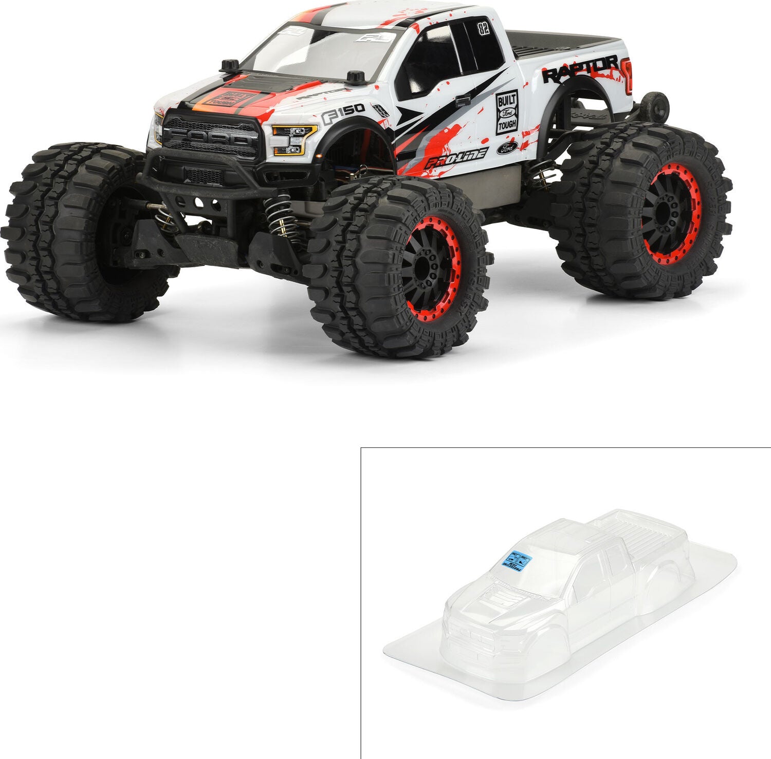 1/10 2017 Ford F-150 Raptor Clear Body: Stampede