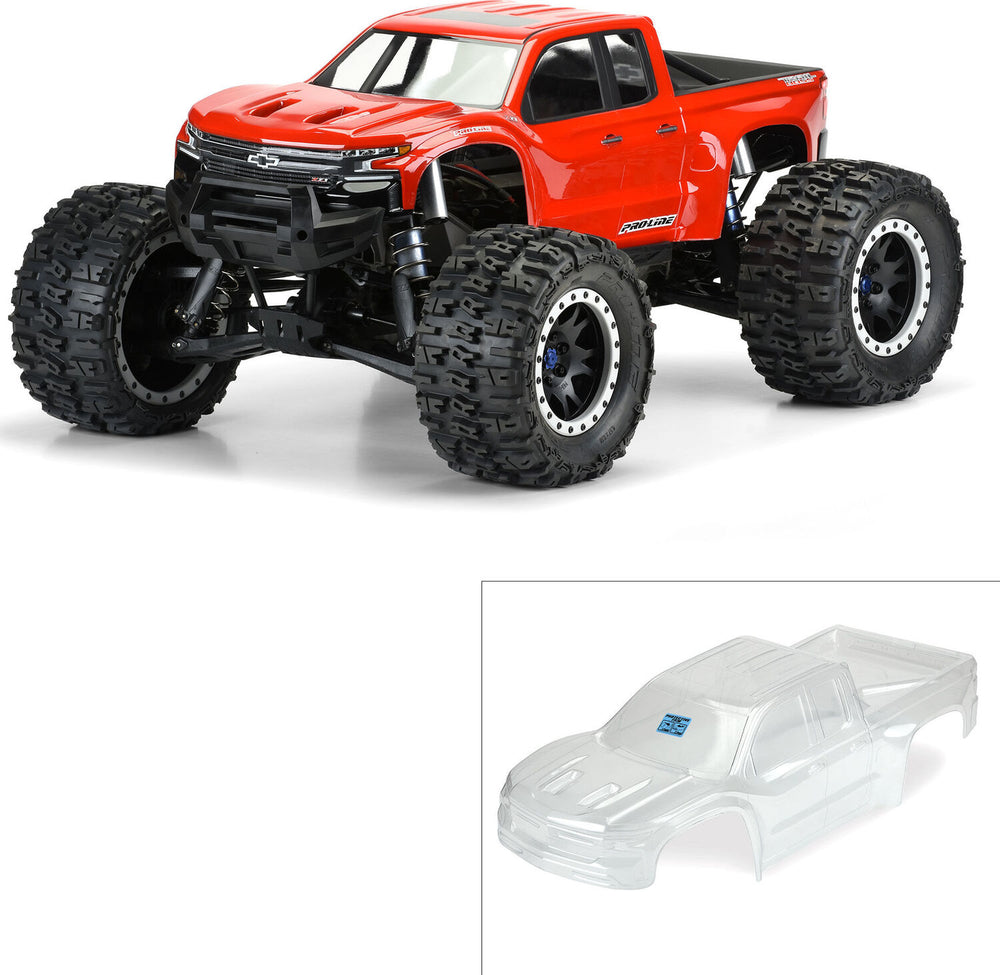 1/5 Pre-Cut 2019 Chevy Silverado Z71 Trail Boss Clear Body: X-MAXX