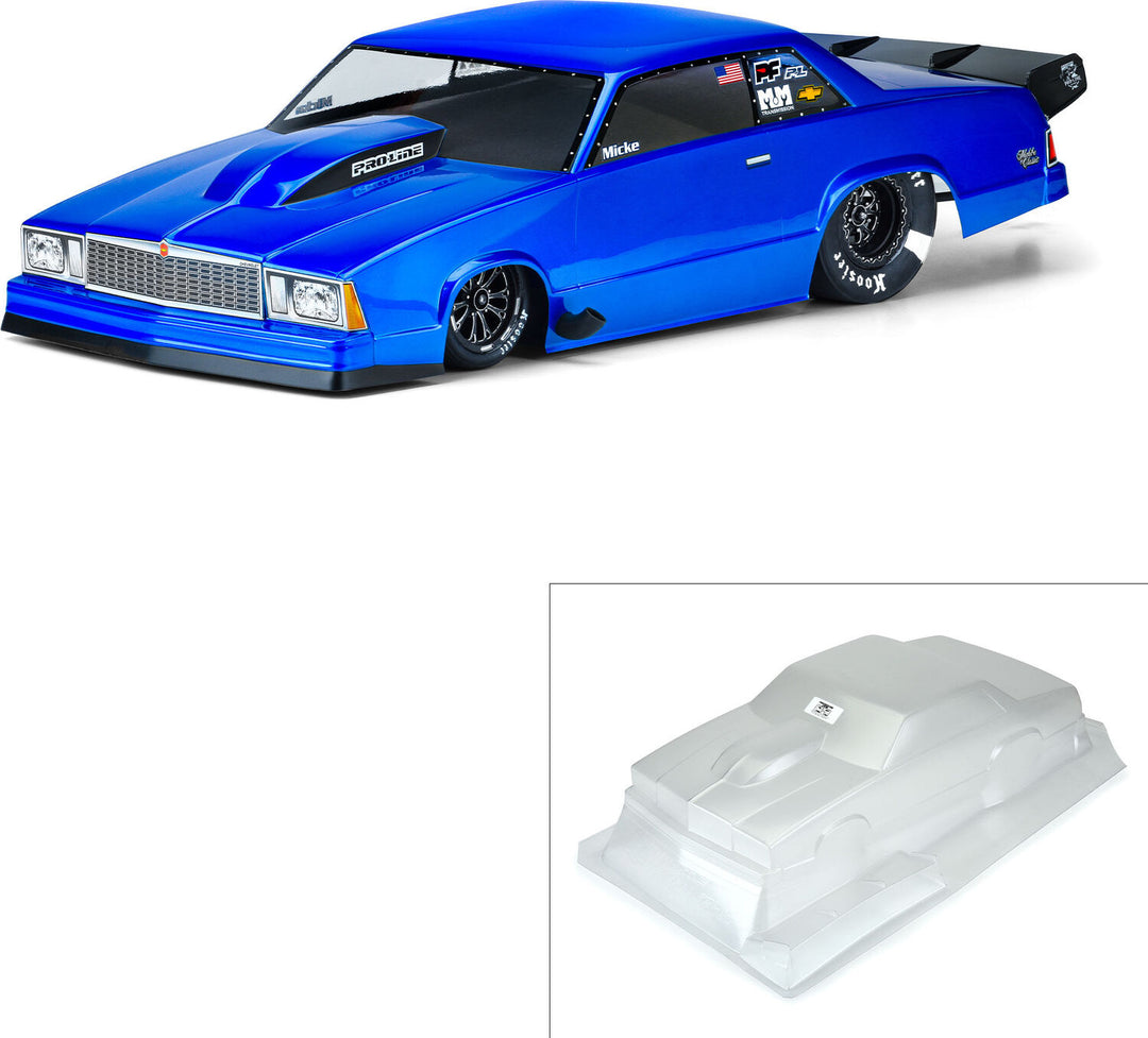 1/10 1978 Chevrolet Malibu Clear Body: Drag Car