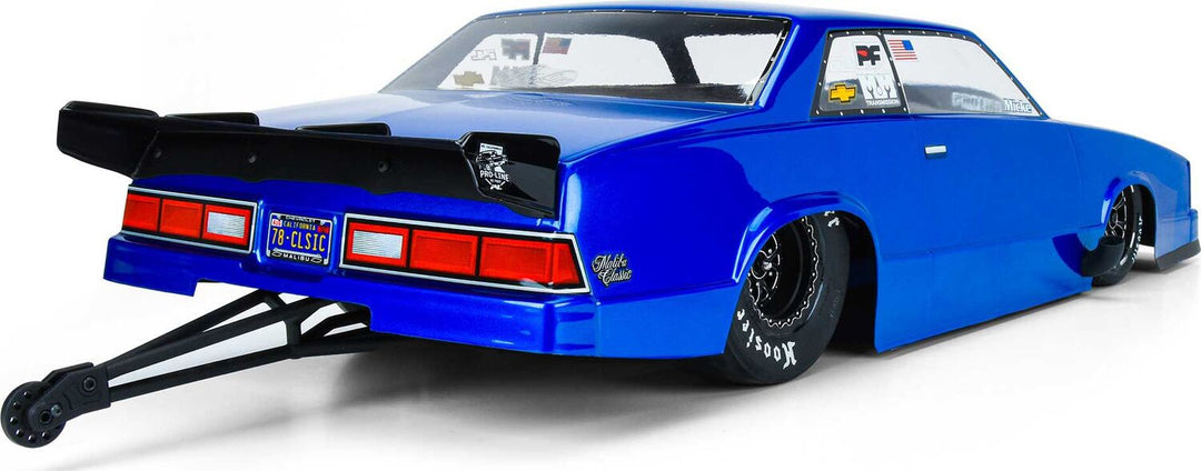 1/10 1978 Chevrolet Malibu Clear Body: Drag Car