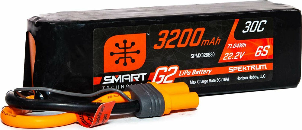 22.2V 3200mAh 6S 30C Smart G2 LiPo Battery: IC5