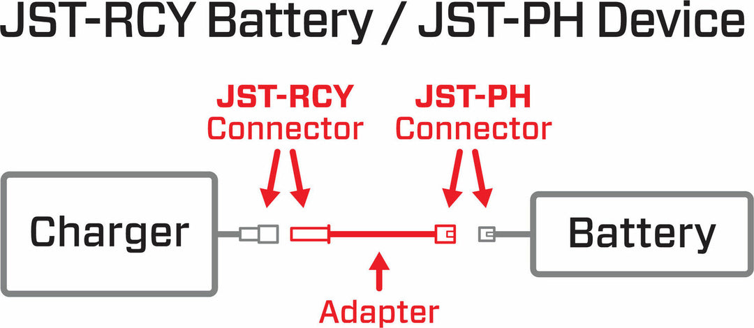 Adapter: JST-RCY Battery / JST-PH Device
