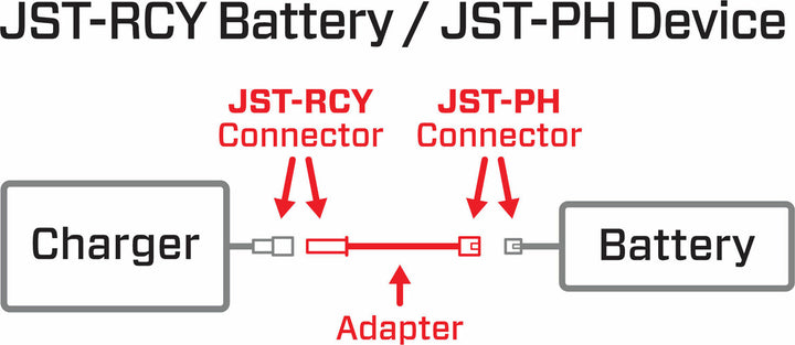 Adapter: JST-RCY Battery / JST-PH Device