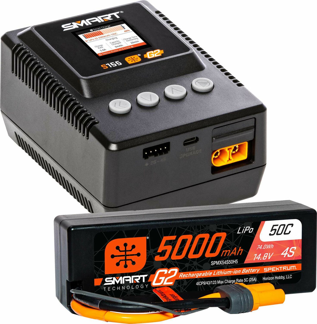 Smart Powerstage Surface Bundle: 5000mAh 4S LiPo Battery / S155 Charger