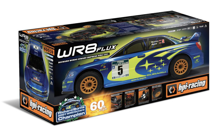 HPI Racing WR8 Flux 2001 WRC Subaru Impreza 1/8 4WD RTR Rally Car HPI160943