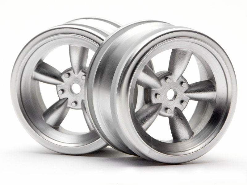 HPI Vintage 5 Spoke Wheel 26mm Matte Chrome 0mm Offset 3815