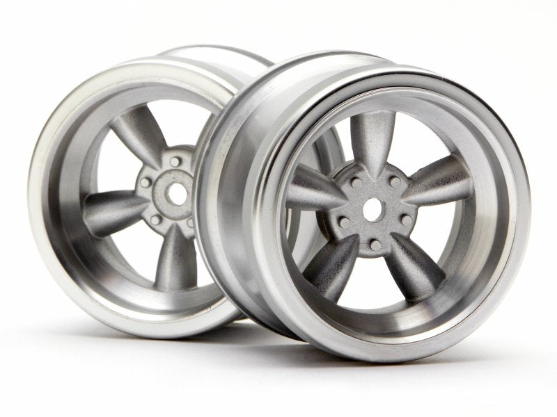 HPI Vintage 5 Spoke Wheel 31mm Matte Chrome (6mm Offset) 3820