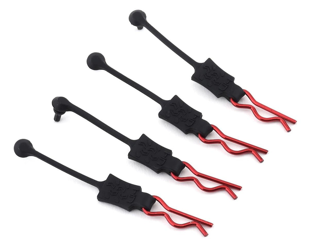 Hot Racing 1/8 Body Clip Retainers (4)