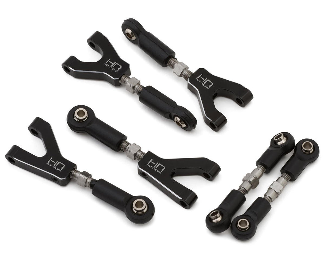 Hot Racing Losi® NASCAR Aluminum Adjustable Camber &amp; Steering Links Set HRAGRM547NC01 HRAGRM547NC01