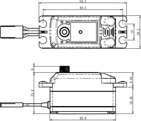 Black Edition Low Profile Brushless Digital Servo