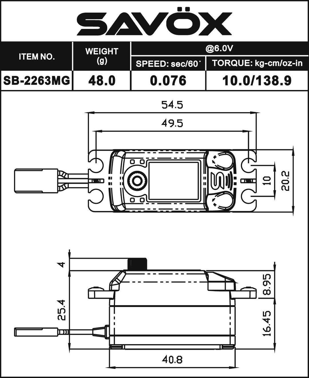 Black Edition Low Profile Brushless Digital Servo