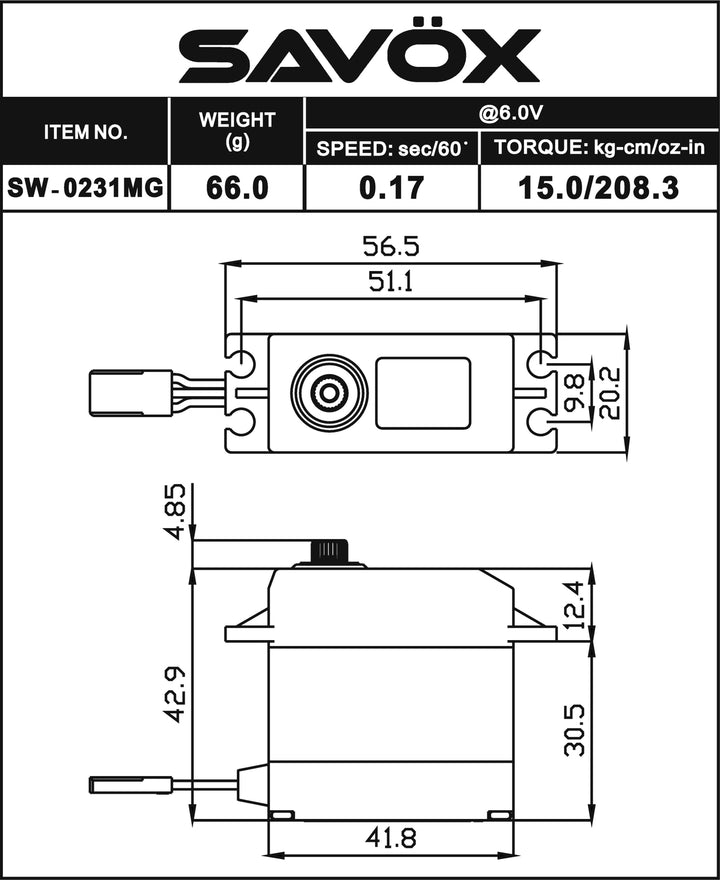 WATERPROOF STD DIGITAL SERVO .15/208
