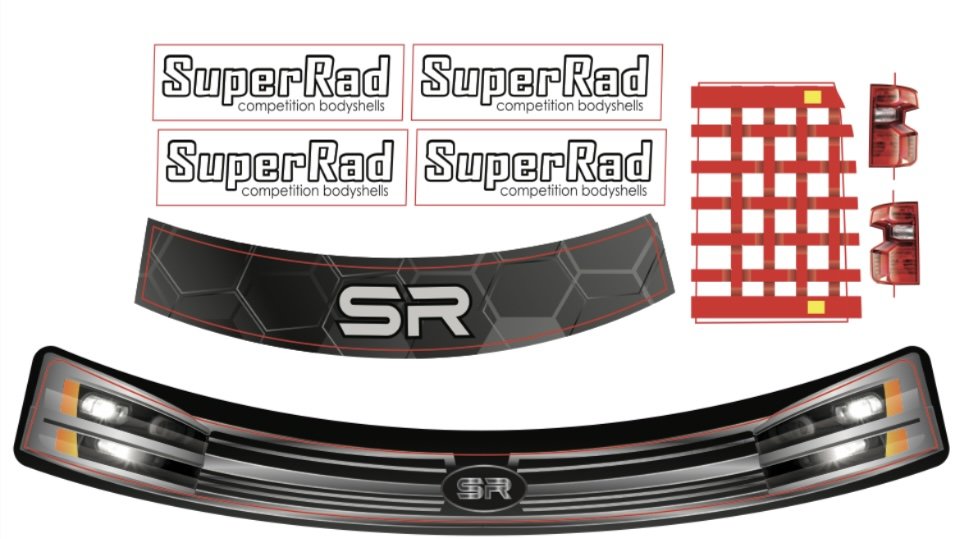 SuperRad RC SR-21 SuperTRK10 1/10 oval truck body