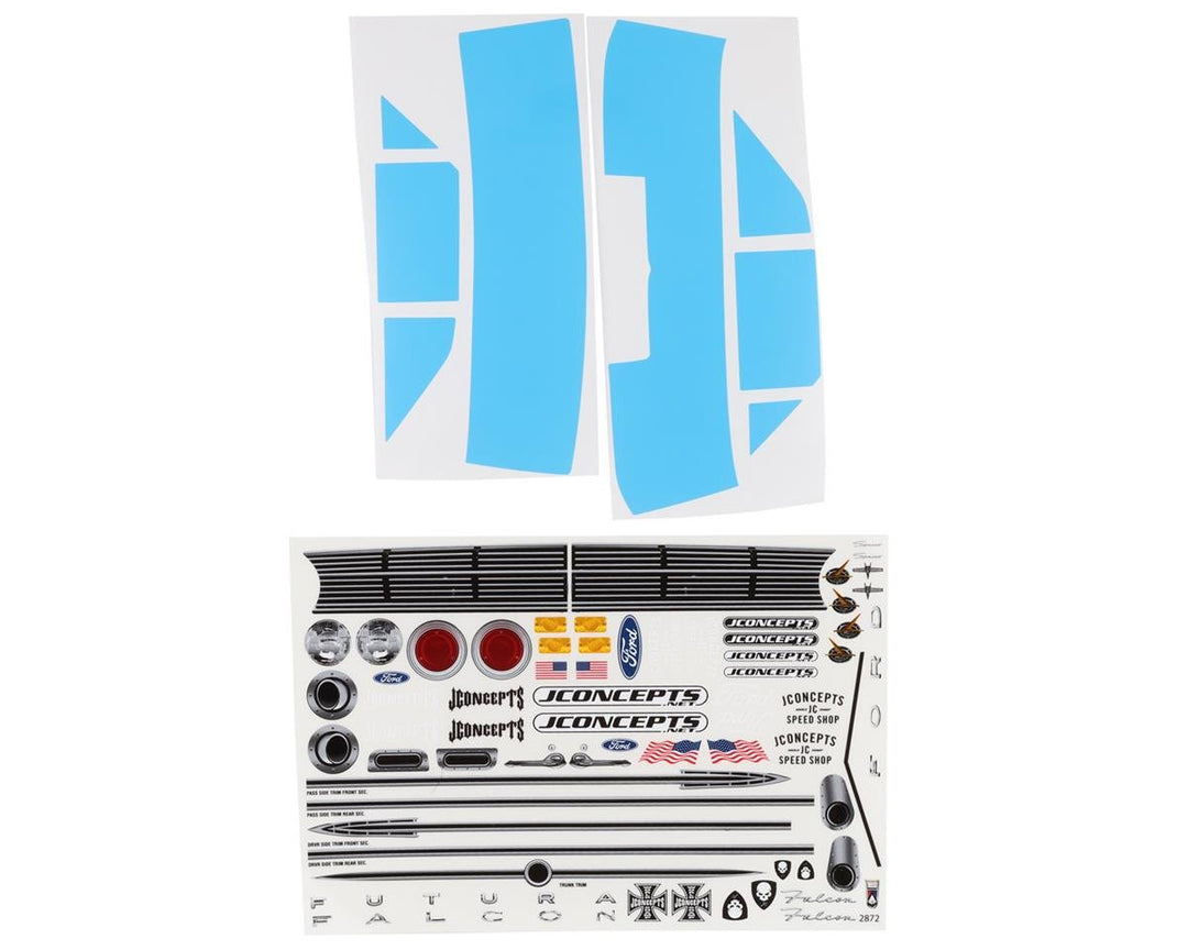 Jconcepts 1963 Ford Falcon, Street Eliminator Body CLEAR 0386