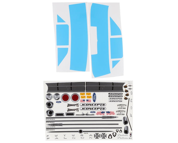Jconcepts 1963 Ford Falcon, Street Eliminator Body CLEAR 0386