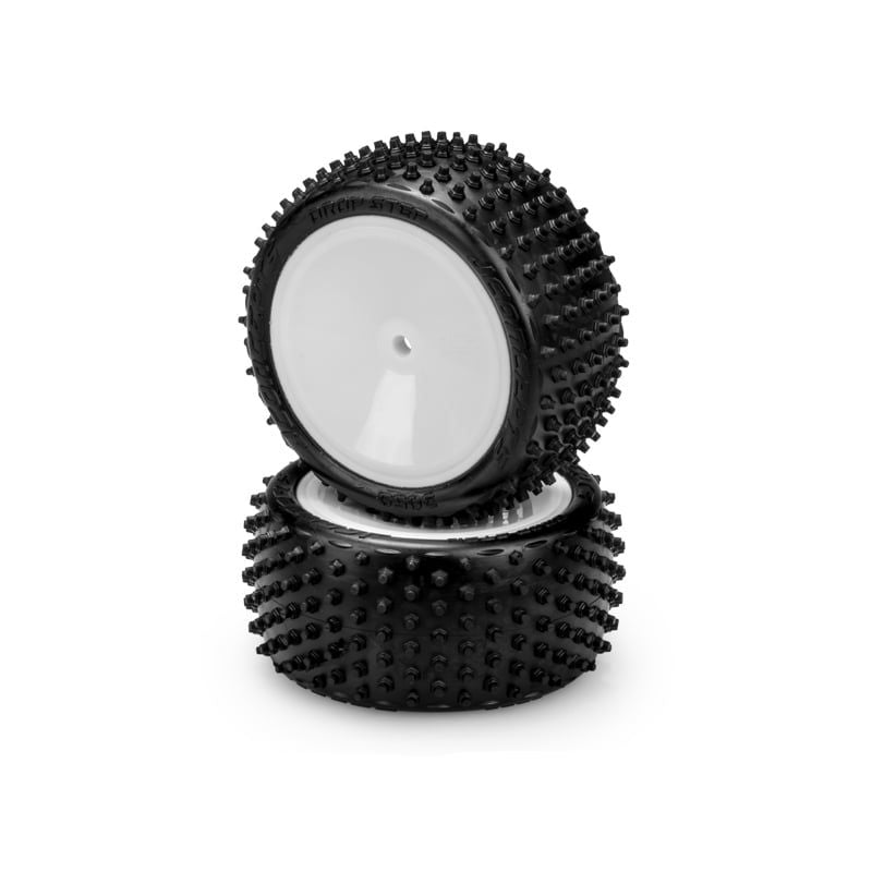 JConcepts Drop Step 2.2" Pre-Mounted Rear Buggy Carpet Tires (2) (Pink) 3059